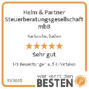 Helm & Partner Steuerberatungsgesellschaft mbB - werkenntdenBESTEN.de Qualitätssiegel