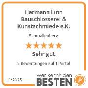 Hermann Linn Bauschlosserei & Kunstschmiede e.K. - werkenntdenBESTEN.de Qualitätssiegel