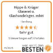 Hippe & Krüger Glaserei u. Glashandelsges. mbH - werkenntdenBESTEN.de Qualitätssiegel