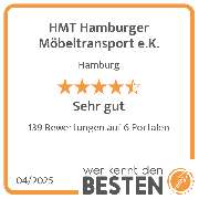 HMT Hamburger Möbeltransport e.K. - werkenntdenBESTEN.de Qualitätssiegel