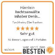 Hörnlein Rechtsanwälte Inhaber Denis Ksiazek - werkenntdenBESTEN.de Qualitätssiegel