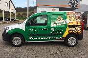 Hoffmann Werbetechnik Inh. Peter Wolf - Fahrzeugbeschriftung - Vollverklebung Kleintransporter. Produziert von Hoffmann Werbetechnik aus Tübingen.