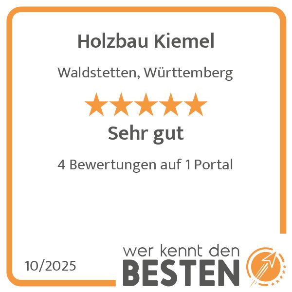 Holzbau Kiemel - werkenntdenBESTEN.de Qualitätssie …
