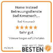 Home Instead Betreuungsdienste Bad Kreuznach, Bingen und Umgebung - werkenntdenBESTEN.de Qualitätssiegel