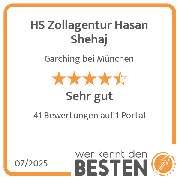 HS Zollagentur Hasan Shehaj - werkenntdenBESTEN.de Qualitätssiegel