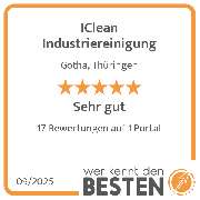 IClean Industriereinigung - werkenntdenBESTEN.de Qualitätssiegel