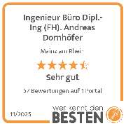 Ingenieur Büro Dipl.-Ing (FH). Andreas Dornhöfer - werkenntdenBESTEN.de Qualitätssiegel