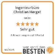 Ingenieurbüro Christian Herget - werkenntdenBESTEN.de Qualitätssiegel