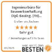 Ingenieurbüro für Bauwerkserhaltung Dipl.-Bauing. (FH)  Wolfgang Leuteritz - werkenntdenBESTEN.de Qualitätssiegel