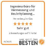 Ingenieurbüro für Vermessung und Bauleitplanung Hartenberger + Philipp - werkenntdenBESTEN.de Qualitätssiegel