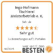 Ingo Hofmann Tischlerei Meisterbetrieb e. K. - werkenntdenBESTEN.de Qualitätssiegel