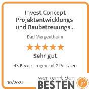 Invest Concept Projektentwicklungs- und Baubetreuungs GmbH Immobilienagentur - werkenntdenBESTEN.de Qualitätssiegel