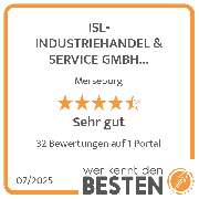 ISL-INDUSTRIEHANDEL & SERVICE GMBH Technischer Großhandel - werkenntdenBESTEN.de Qualitätssiegel