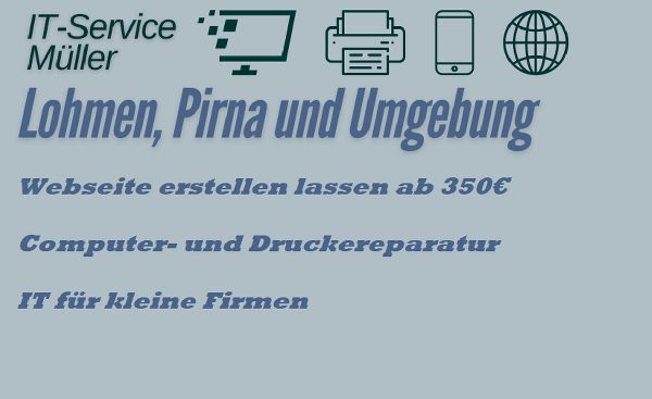 IT-Müller / IT-Service, Webseitenbau und 3D-Druck  …