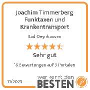 Joachim Timmerberg Funktaxen und Krankentransport - werkenntdenBESTEN.de Qualitätssiegel