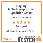 Jüngling Möbeltransport und Spedition GmbH - werkenntdenBESTEN.de Qualitätssiegel