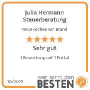 Julia Hermann Steuerberatung - werkenntdenBESTEN.de Qualitätssiegel