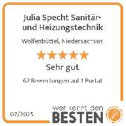 Julia Specht Sanitär- und Heizungstechnik - werkenntdenBESTEN.de Qualitätssiegel