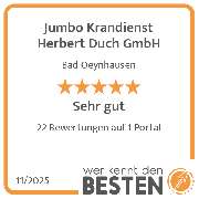Jumbo Krandienst Herbert Duch GmbH - werkenntdenBESTEN.de Qualitätssiegel