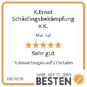 K.Ernst Schädlingsbekämpfung e.K. - werkenntdenBESTEN.de Qualitätssiegel