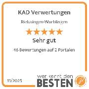 KAD Verwertungen - werkenntdenBESTEN.de Qualitätssiegel