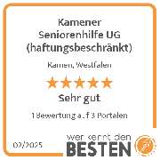 Kamener Seniorenhilfe UG (haftungsbeschränkt) - werkenntdenBESTEN.de Qualitätssiegel