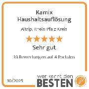 Kamix Haushaltsauflösung - werkenntdenBESTEN.de Qualitätssiegel