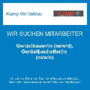 Kamp Gerüstbau - Gerüstbauer/in (m/w/d), Gerüstbauhelfer/in (m/w/d)
