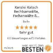 Kanzlei Katsch Rechtsanwälte, Fachanwälte & Mediator - werkenntdenBESTEN.de Qualitätssiegel