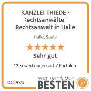 KANZLEI THIEDE - Rechtsanwälte - Rechtsanwalt in Halle - werkenntdenBESTEN.de Qualitätssiegel