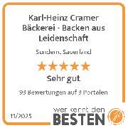 Karl-Heinz Cramer Bäckerei - Backen aus Leidenschaft - werkenntdenBESTEN.de Qualitätssiegel