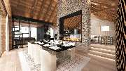 Kerndesign.Studio Innenarchitektur+Einrichtungsatelier - Chalet im Alps-Style mit natürlichen Materialien, feinem Leder, verschiedenen Holzarten - ganzheitliche Innenarchitektur by kerndesign.studio
