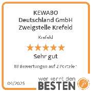 KEWABO Deutschland GmbH Zweigstelle Krefeld - werkenntdenBESTEN.de Qualitätssiegel