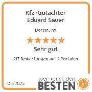 Kfz -Gutachter Eduard Sauer - werkenntdenBESTEN.de Qualitätssiegel