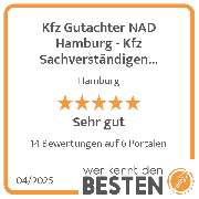 Kfz Gutachter NAD Hamburg - Kfz Sachverständigen Büro - werkenntdenBESTEN.de Qualitätssiegel