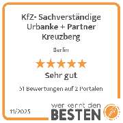 KfZ- Sachverständige Urbanke + Partner Kreuzberg - werkenntdenBESTEN.de Qualitätssiegel