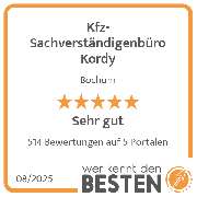 Kfz-Sachverständigenbüro Kordy - werkenntdenBESTEN.de Qualitätssiegel