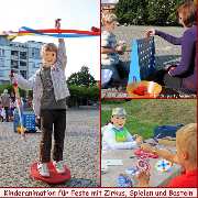 Kinderanimation für Feste mit Zirkus, Spielen und Basteln