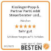 Kisslinger-Popp & Partner PartG mbB Steuerberater- und Rechtsanwaltskanzlei - werkenntdenBESTEN.de Qualitätssiegel