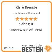 Klare Dienste - werkenntdenBESTEN.de Qualitätssiegel