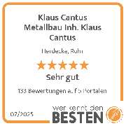 Klaus Cantus Metallbau Inh. Klaus Cantus - werkenntdenBESTEN.de Qualitätssiegel