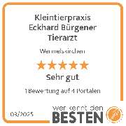 Kleintierpraxis Eckhard Bürgener Tierarzt - werkenntdenBESTEN.de Qualitätssiegel