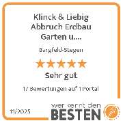 Klinck & Liebig Abbruch Erdbau Garten u. Landschaftsbau - werkenntdenBESTEN.de Qualitätssiegel