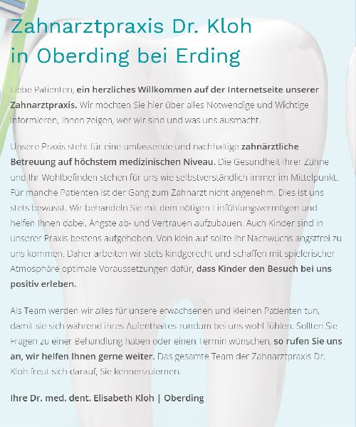 Kloh Elisabeth Zahnärztin - GALLERY