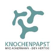Knochenpapst - Dr. Adrianus den Hertog & Dr. Ludwig W. Ackermann - LOGO