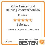 Kobu Sanitär und Heizungsmeisterbetrieb - werkenntdenBESTEN.de Qualitätssiegel