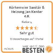 Körkemeier Sanitär & Heizung Jan Kenter e.K - werkenntdenBESTEN.de Qualitätssiegel