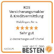 KOS Versicherungsmakler & Kreditvermittlung - werkenntdenBESTEN.de Qualitätssiegel