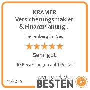 KRAMER Versicherungsmakler & FinanzPlanung GmbH - werkenntdenBESTEN.de Qualitätssiegel