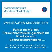 Krankenfahrdienst München Nord GmbH - Fahrer (m/w/d) mit Personenbeförderungsschein für Kranken- und Behindertentransporte (m/w/d)